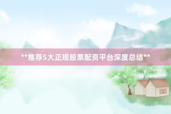 **推荐5大正规股票配资平台深度总结**